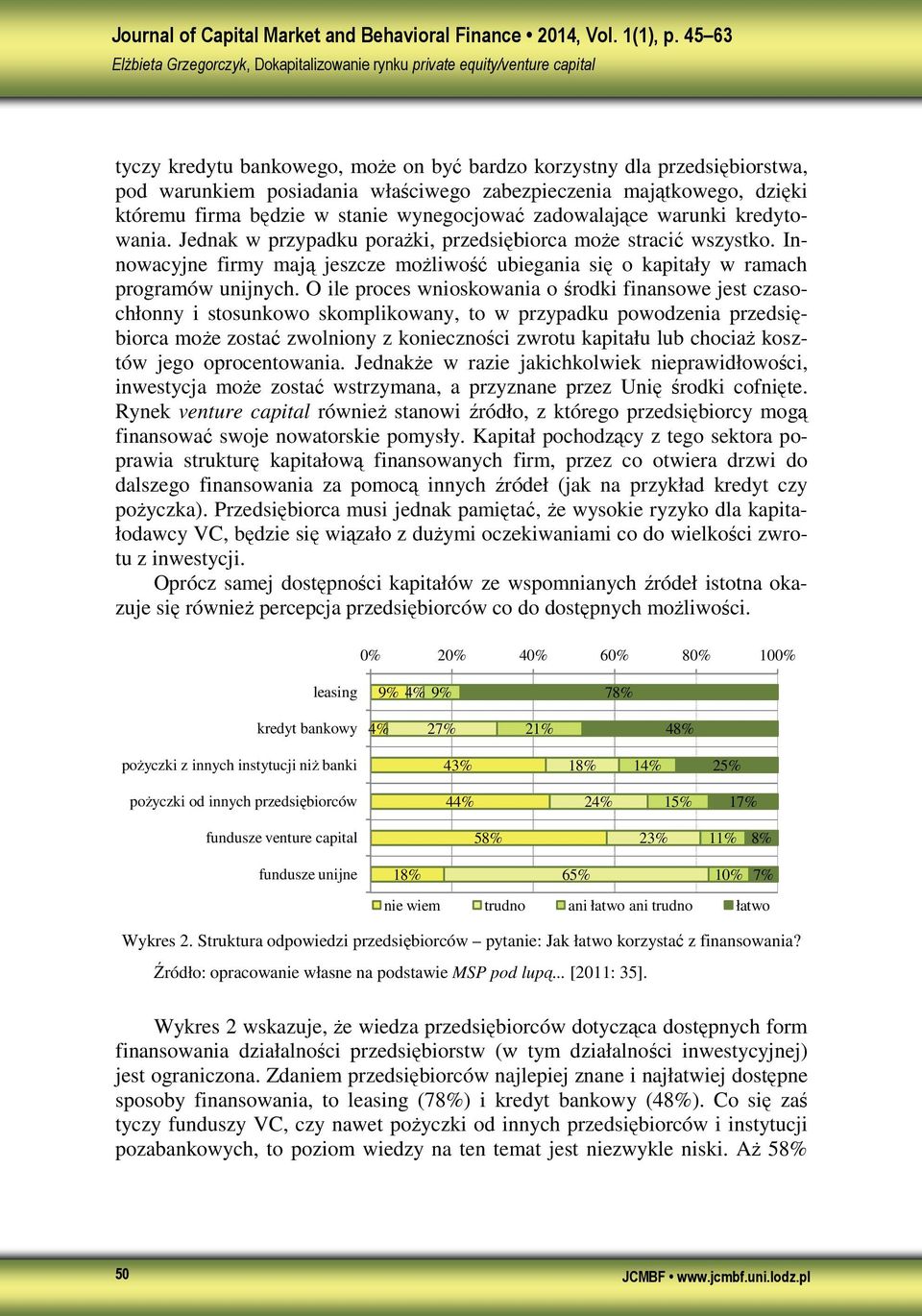 O ile proces wnioskowania o środki finansowe jest czasochłonny i stosunkowo skomplikowany, to w przypadku powodzenia przedsię- biorca moŝe zostać zwolniony z konieczności zwrotu kapitału lub chociaŝ