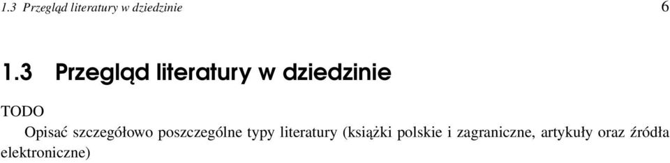 szczegółowo poszczególne typy literatury