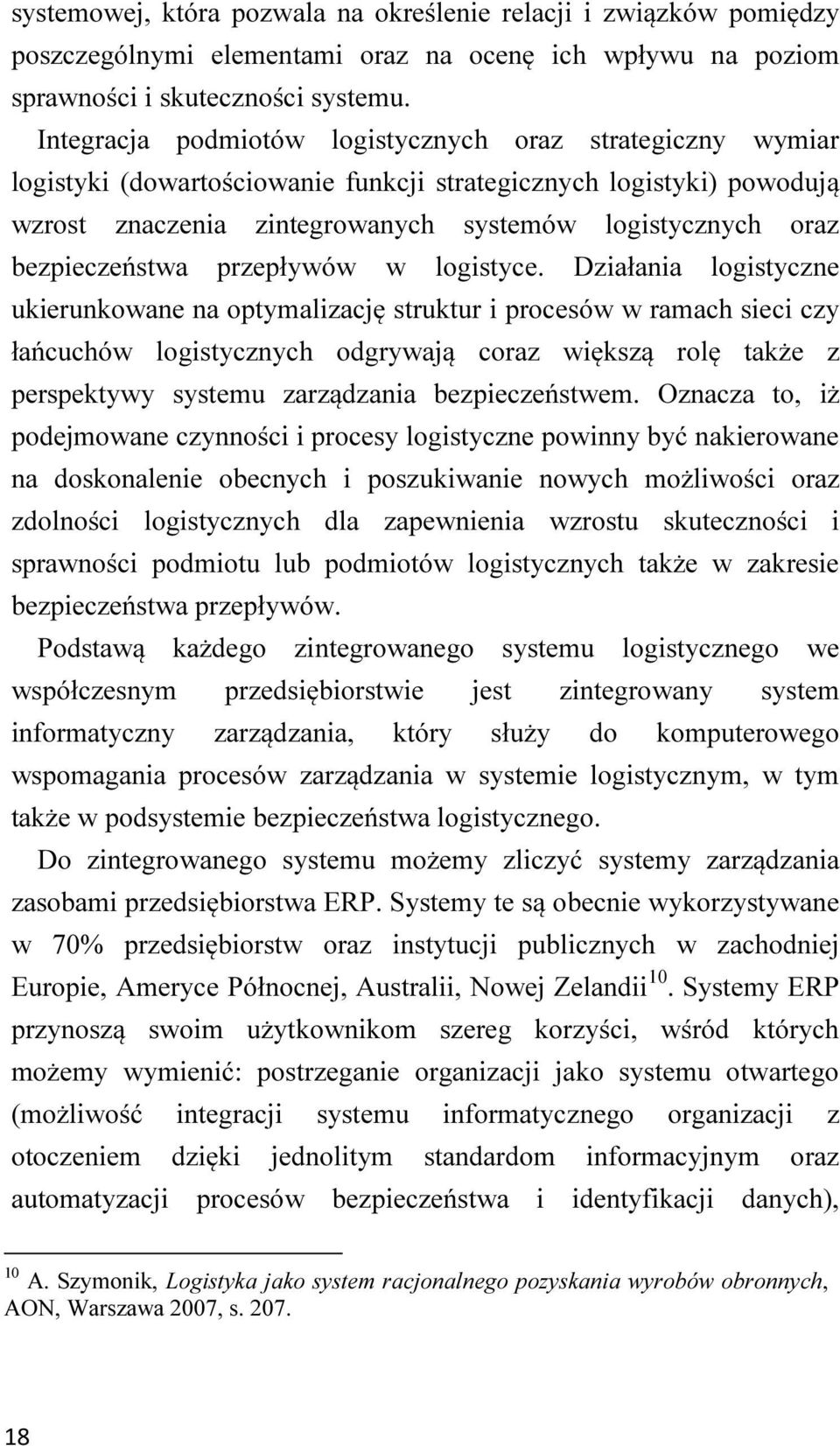 bezpieczeństwa przepływów w logistyce.