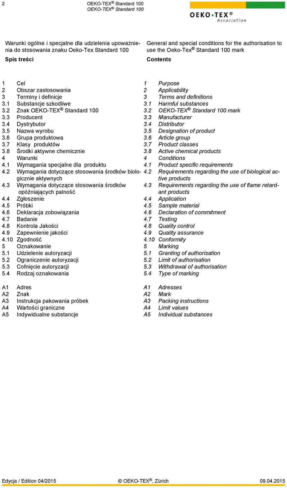 3 Manufacturer 3.4 Dystrybutor 3.4 Distributor 3.5 Nazwa wyrobu 3.5 Designation of product 3.6 Grupa produktowa 3.6 Article group 3.7 Klasy produktów 3.7 Product classes 3.