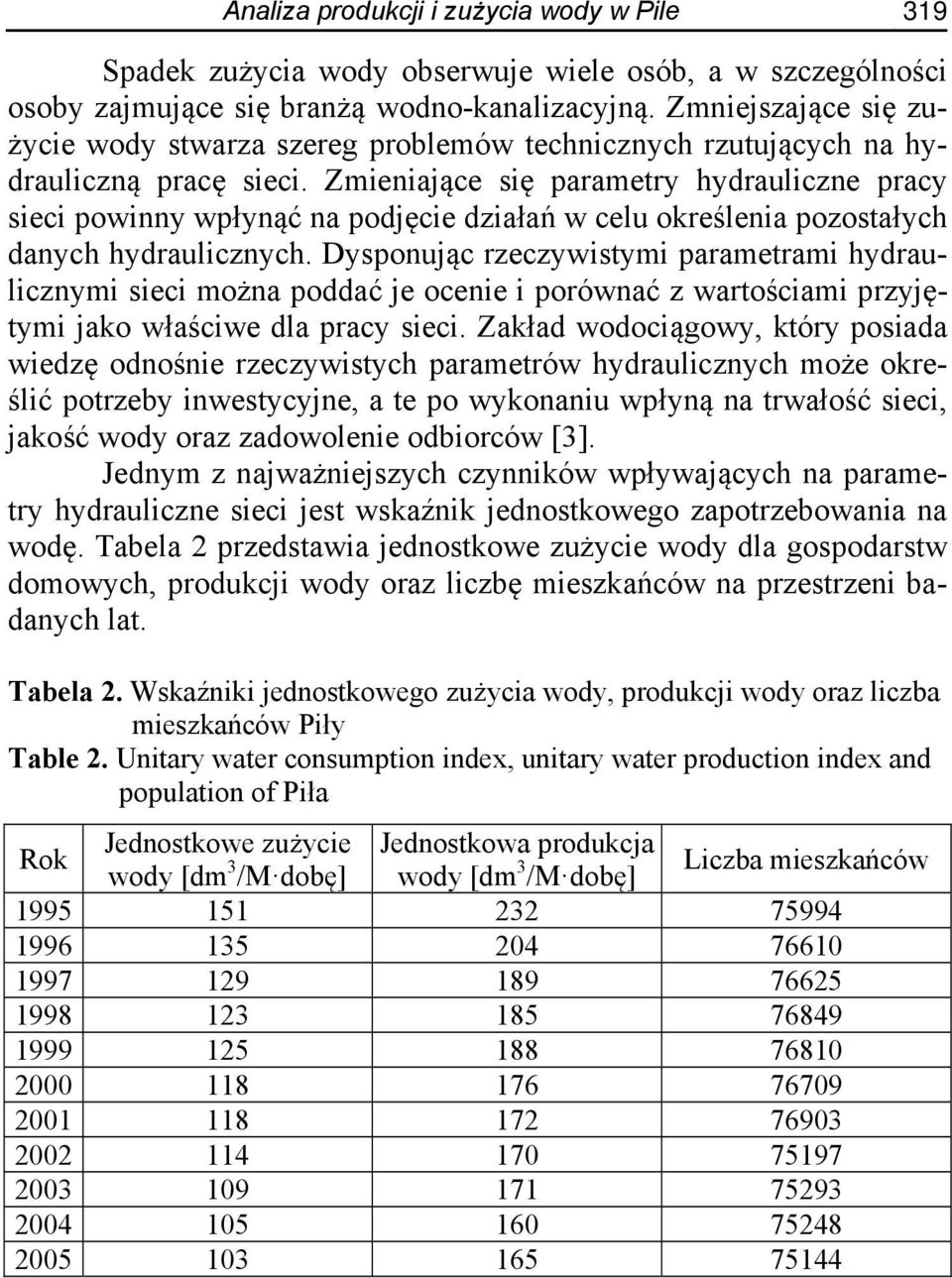 Zmieniające się parametry hydrauliczne pracy sieci powinny wpłynąć na podjęcie działań w celu określenia pozostałych danych hydraulicznych.