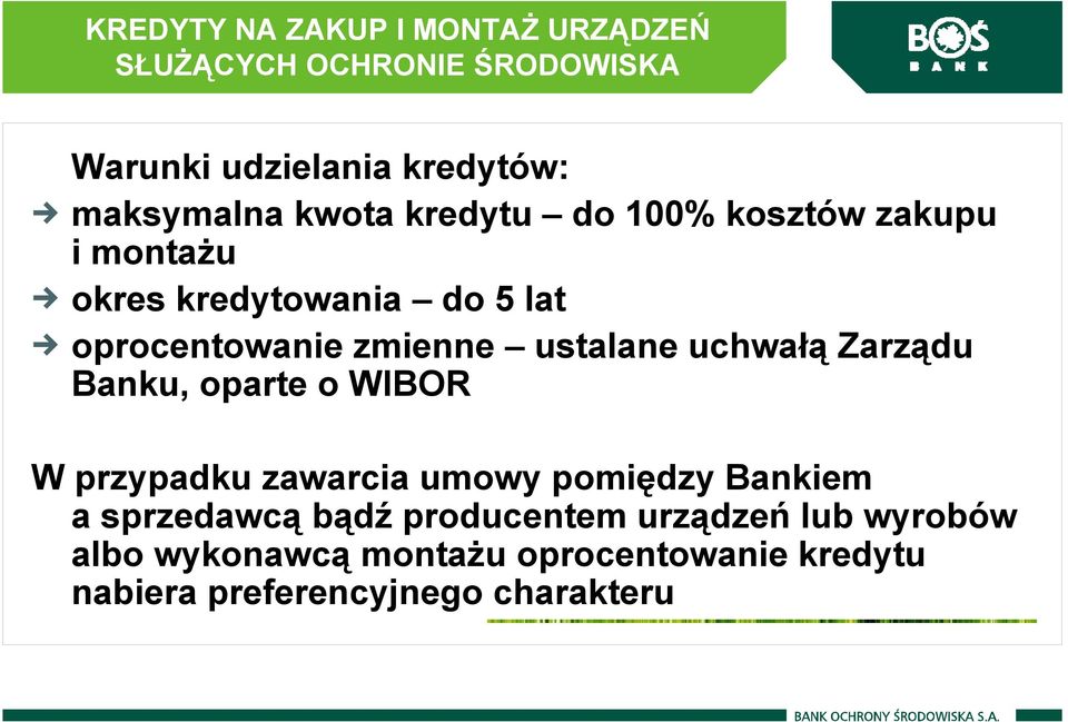 uchwałą Zarządu Banku, oparte o WIBOR W przypadku zawarcia umowy pomiędzy Bankiem a sprzedawcą bądź