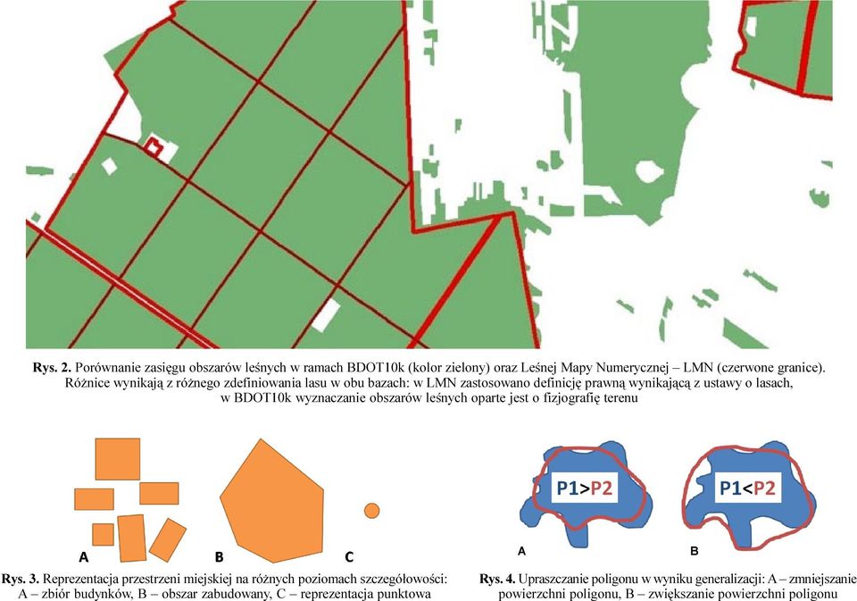 obszarów leœnych oparte jest o fizjografiê terenu A B Rys. 3.
