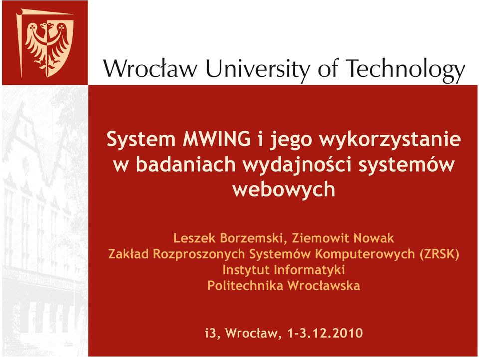 Rozproszonych Systemów Komputerowych (ZRSK)