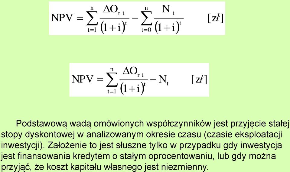 eksploaacji inwesycji).