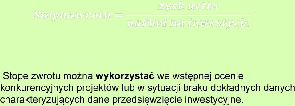 syuacji braku dokładnych danych