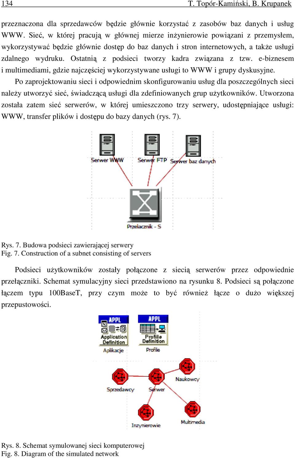 Ostatnią z podsieci tworzy kadra związana z tzw. e-biznesem i multimediami, gdzie najczęściej wykorzystywane usługi to WWW i grupy dyskusyjne.