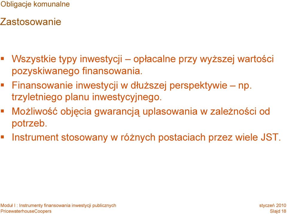 Finansowanie inwestycji w dłuższej perspektywie np.