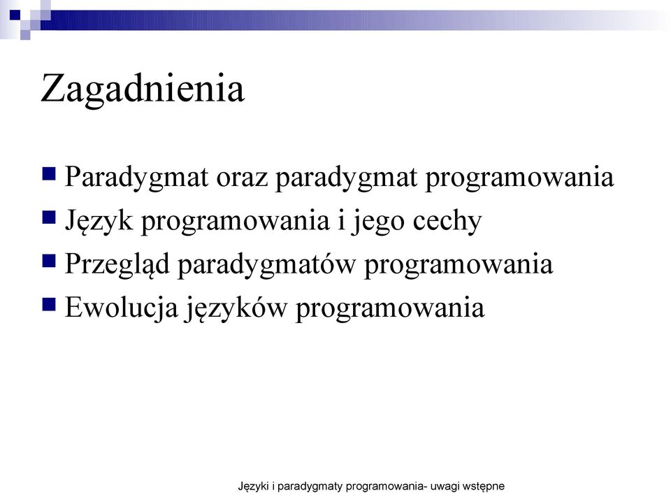 programowania i jego cechy Przegląd