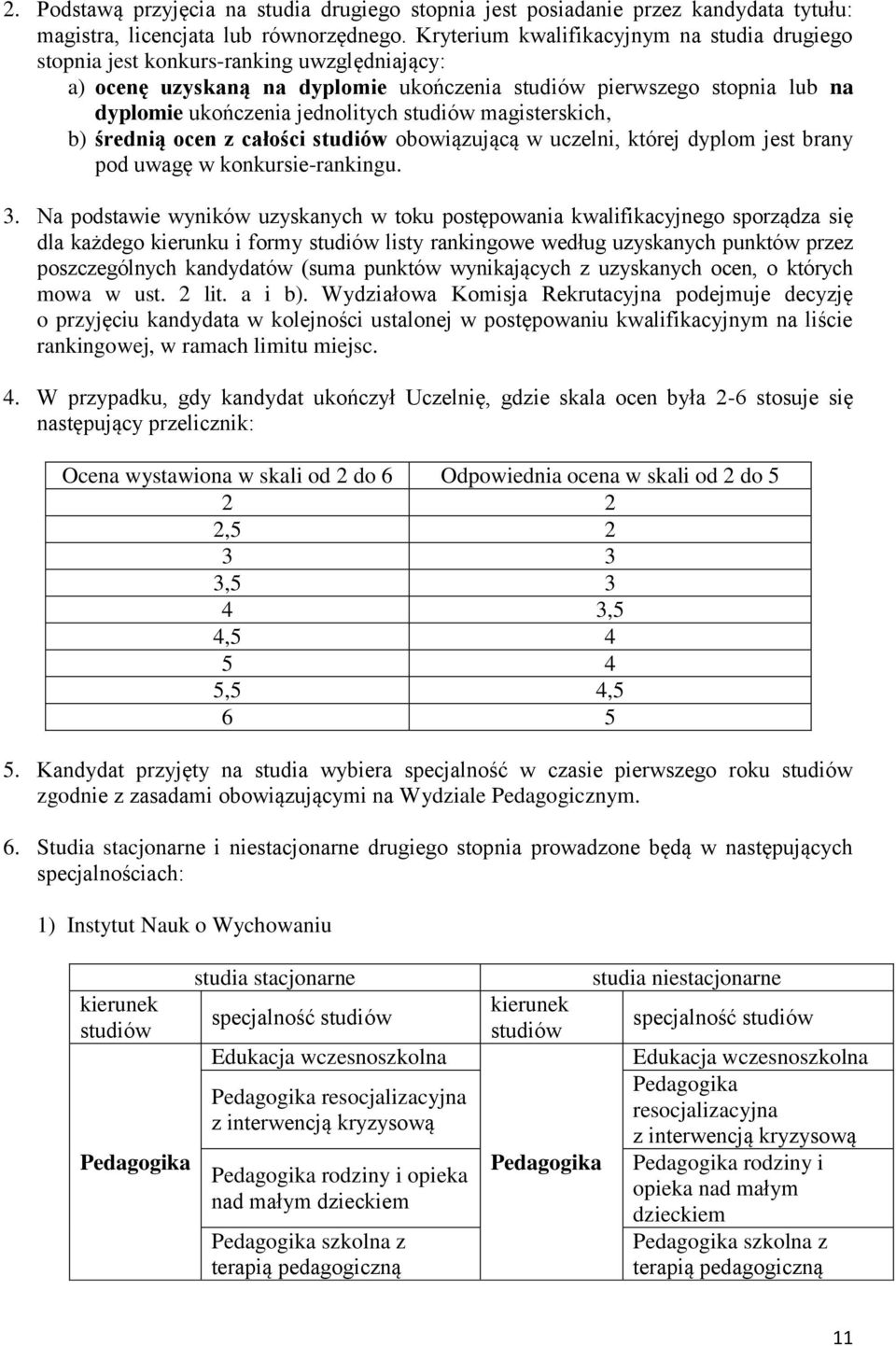 studiów magisterskich, b) średnią ocen z całości studiów obowiązującą w uczelni, której dyplom jest brany pod uwagę w konkursie-rankingu. 3.