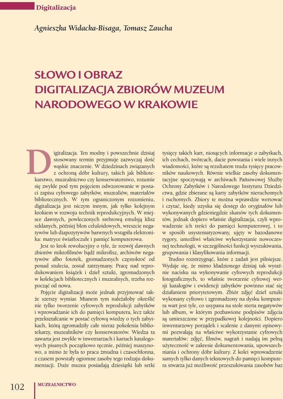 W dziedzinach związanych z ochroną dóbr kultury, takich jak bibliotekarstwo, muzealnictwo czy konserwatorstwo, rozumie się zwykle pod tym pojęciem odwzorowanie w postaci zapisu cyfrowego zabytków,