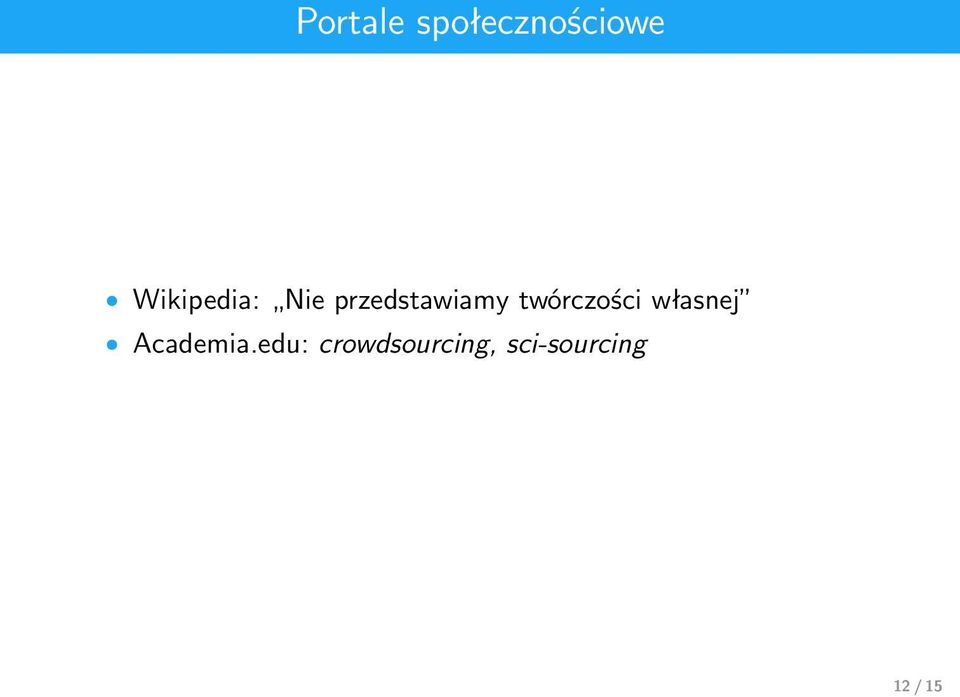 twórczości własnej Academia.