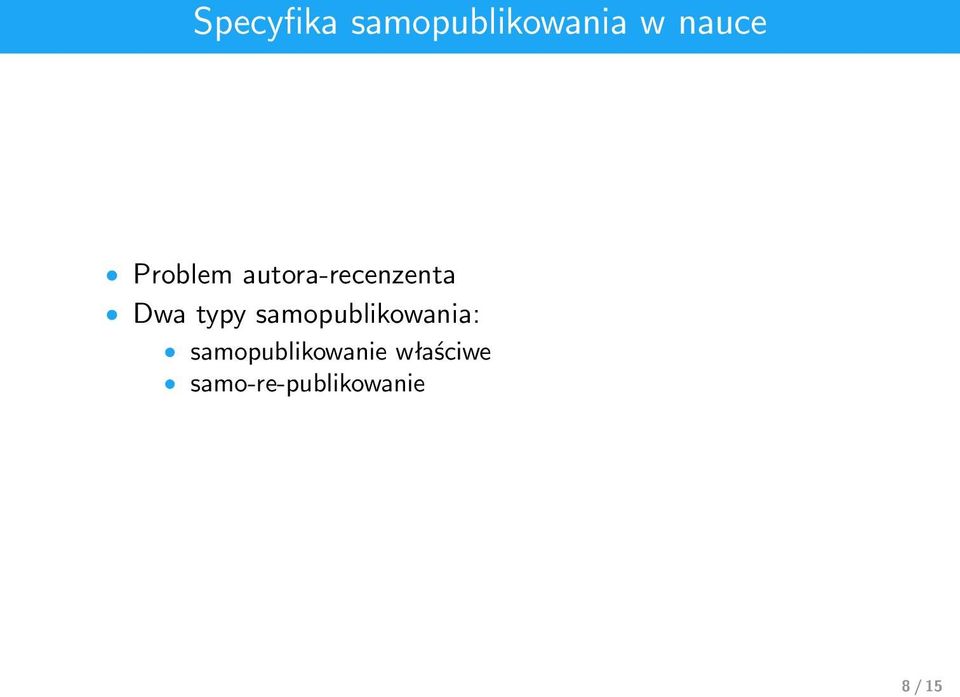 samopublikowania: samopublikowanie