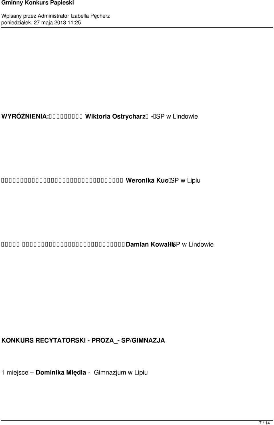 Lindowie KONKURS RECYTATORSKI - PROZA_-