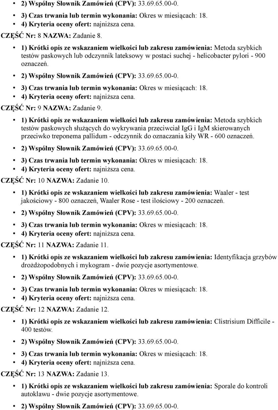 CZĘŚĆ Nr: 9 NAZWA: Zadanie 9.