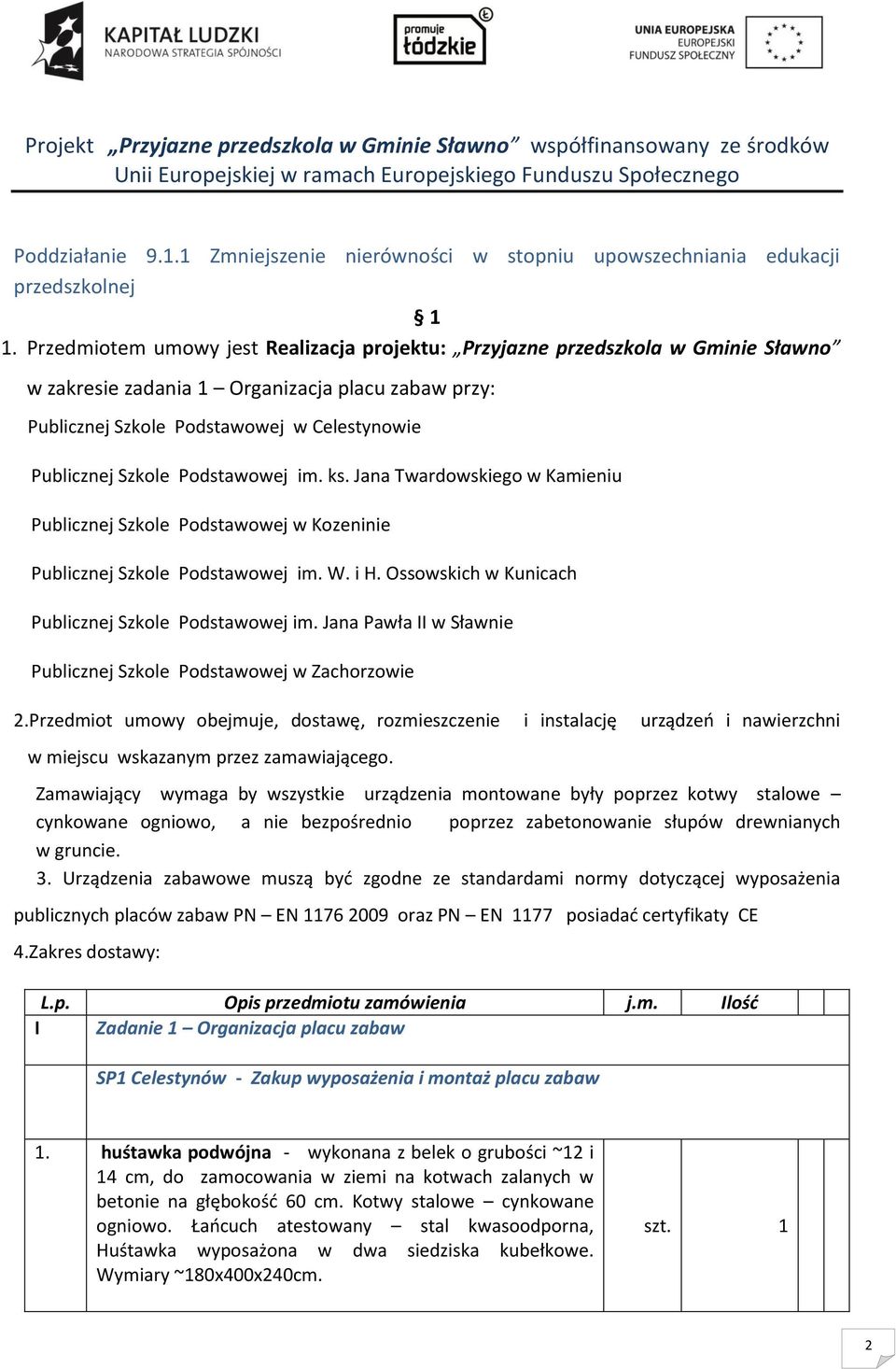 Podstawowej im. ks. Jana Twardowskiego w Kamieniu Publicznej Szkole Podstawowej w Kozeninie Publicznej Szkole Podstawowej im. W. i H. Ossowskich w Kunicach Publicznej Szkole Podstawowej im.