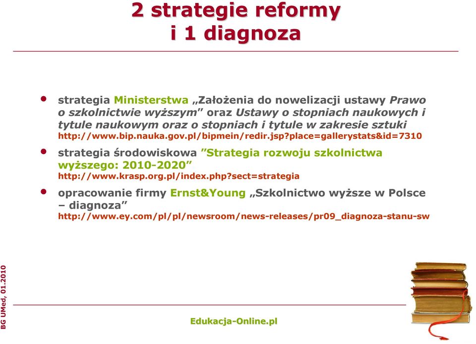 place=gallerystats&id=7310 strategia środowiskowa Strategia rozwoju szkolnictwa wyższego: 2010-2020 http://www.krasp.org.pl/index.php?