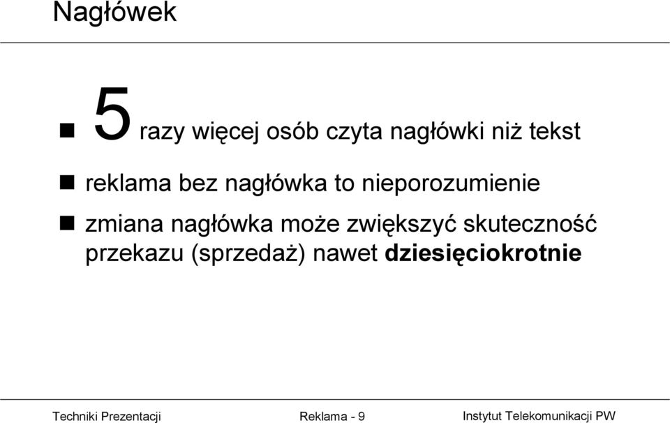 zwiększyć skuteczność przekazu (sprzedaż) nawet