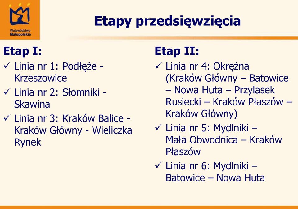 Okrężna (Kraków Główny Batowice Nowa Huta Przylasek Rusiecki Kraków Płaszów Kraków
