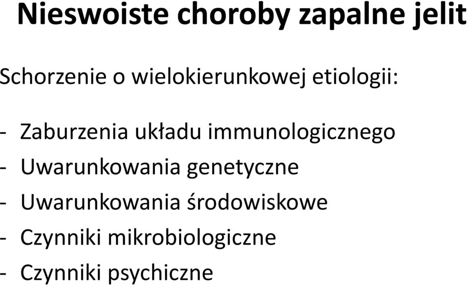 immunologicznego - Uwarunkowania genetyczne -