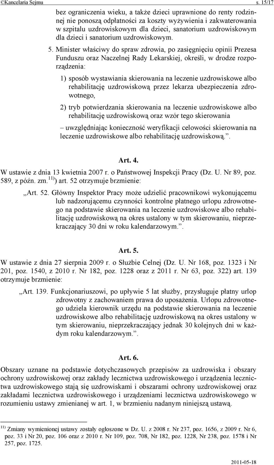 dla dzieci i sanatorium uzdrowiskowym. 5.