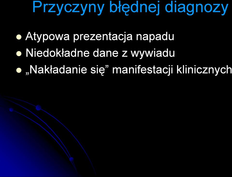 Niedokładne dane z wywiadu