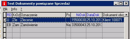 2 Zamówienie do dostawcy Wygeneruj Zamówienie bezpośrednio z pozycji Zlecenia.