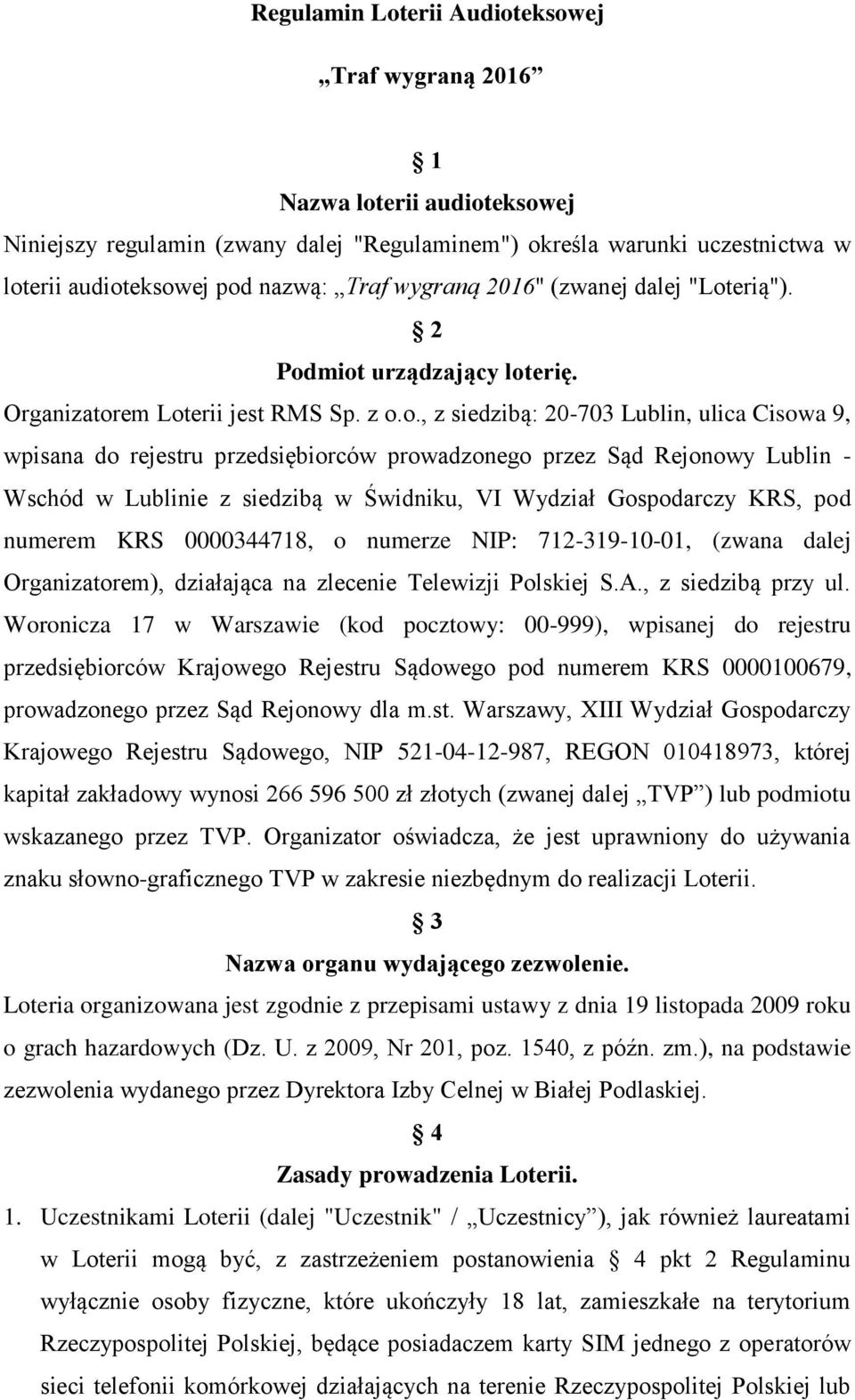 erią"). 2 Pod