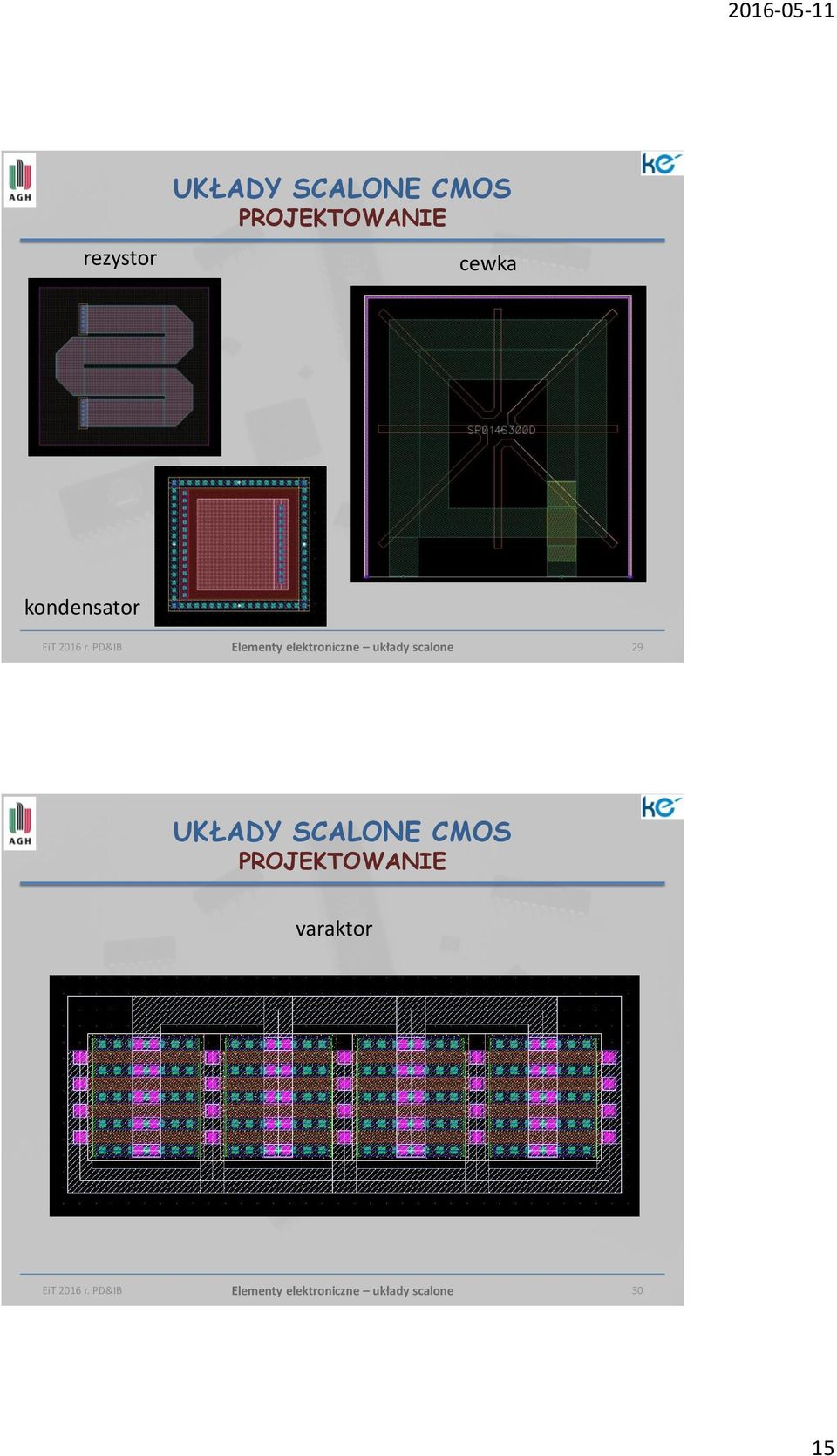 PD&IB Elementy elektroniczne układy scalone 29 UKŁADY