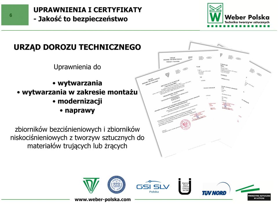 zbiorników bezciśnieniowych i zbiorników niskociśnieniowych z tworzyw sztucznych