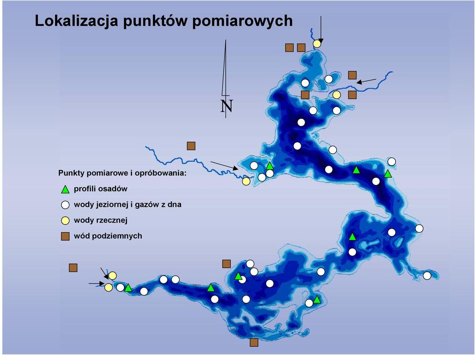 profili osadów wody jeziornej i