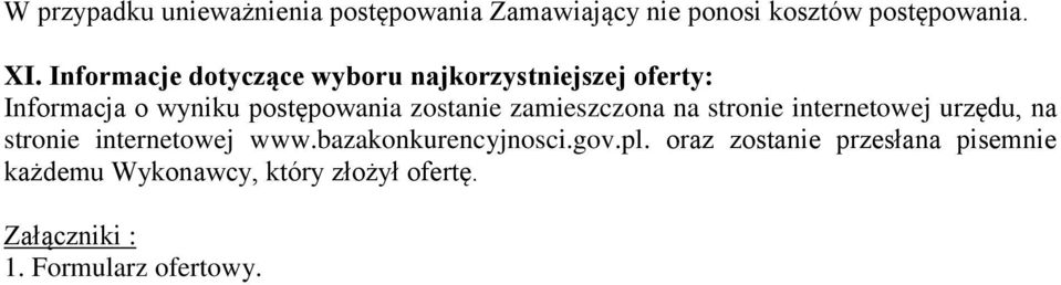 zamieszczona na stronie internetowej urzędu, na stronie internetowej www.bazakonkurencyjnosci.gov.