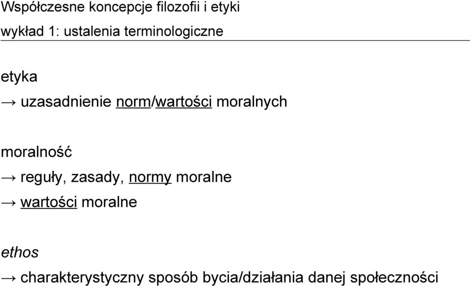 moralne wartości moralne ethos