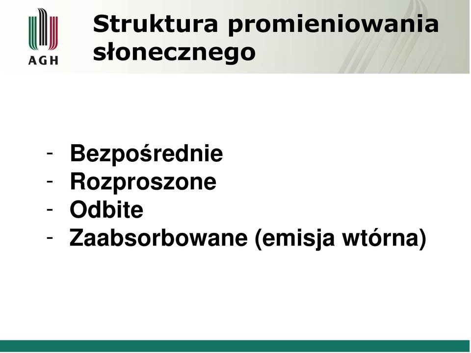 - Rozproszone - Odbite -