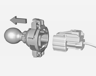 Pielęgnacja samochodu 261 Kierunkowskazy przednie 5-drzwiowy hatchback, 4-drzwiowy notchback, Sports tourer 3. Odłączyć oprawkę żarówki od reflektora, wciskając obydwa zaczepy. 2. Odkręcić obydwie śruby i wyjąć zespół światła ze zderzaka.