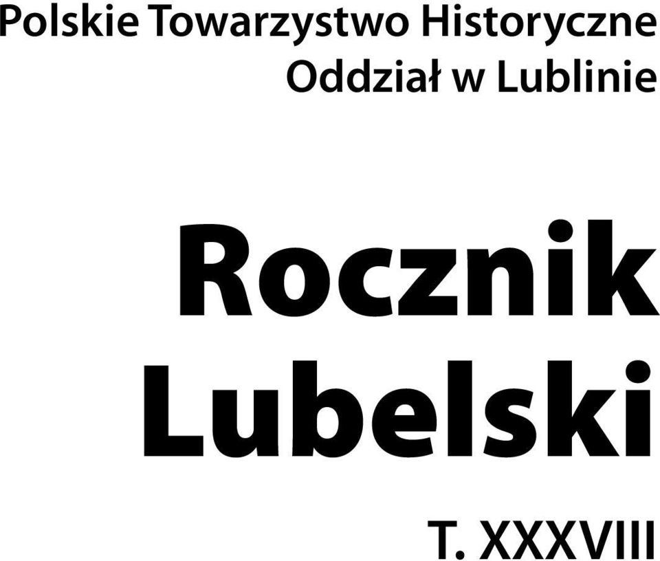 w Lublinie Rocznik