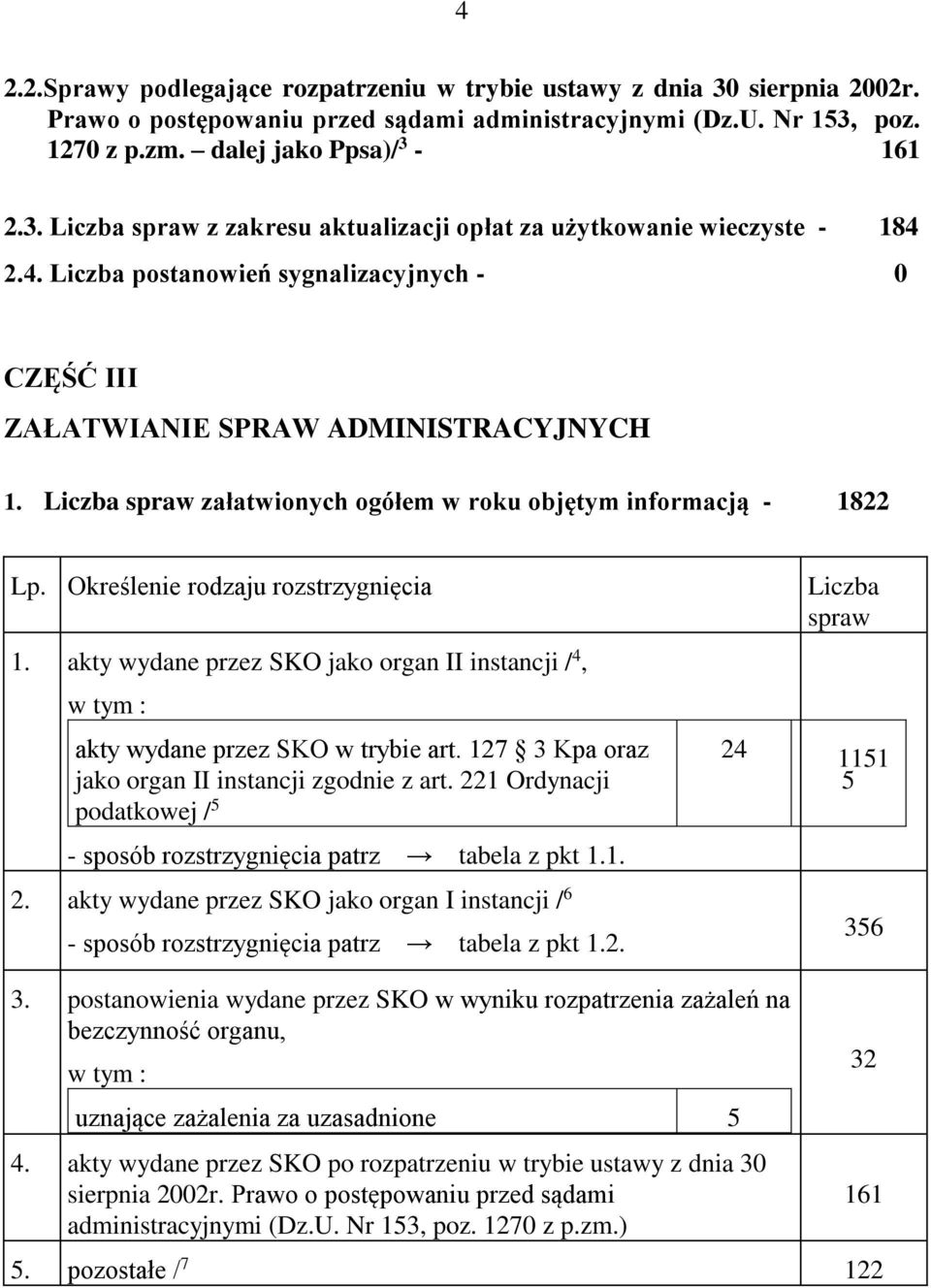 akty wydane przez SKO jako organ II instancji / 4, akty wydane przez SKO w trybie art. 127 3 Kpa oraz jako organ II instancji zgodnie z art.