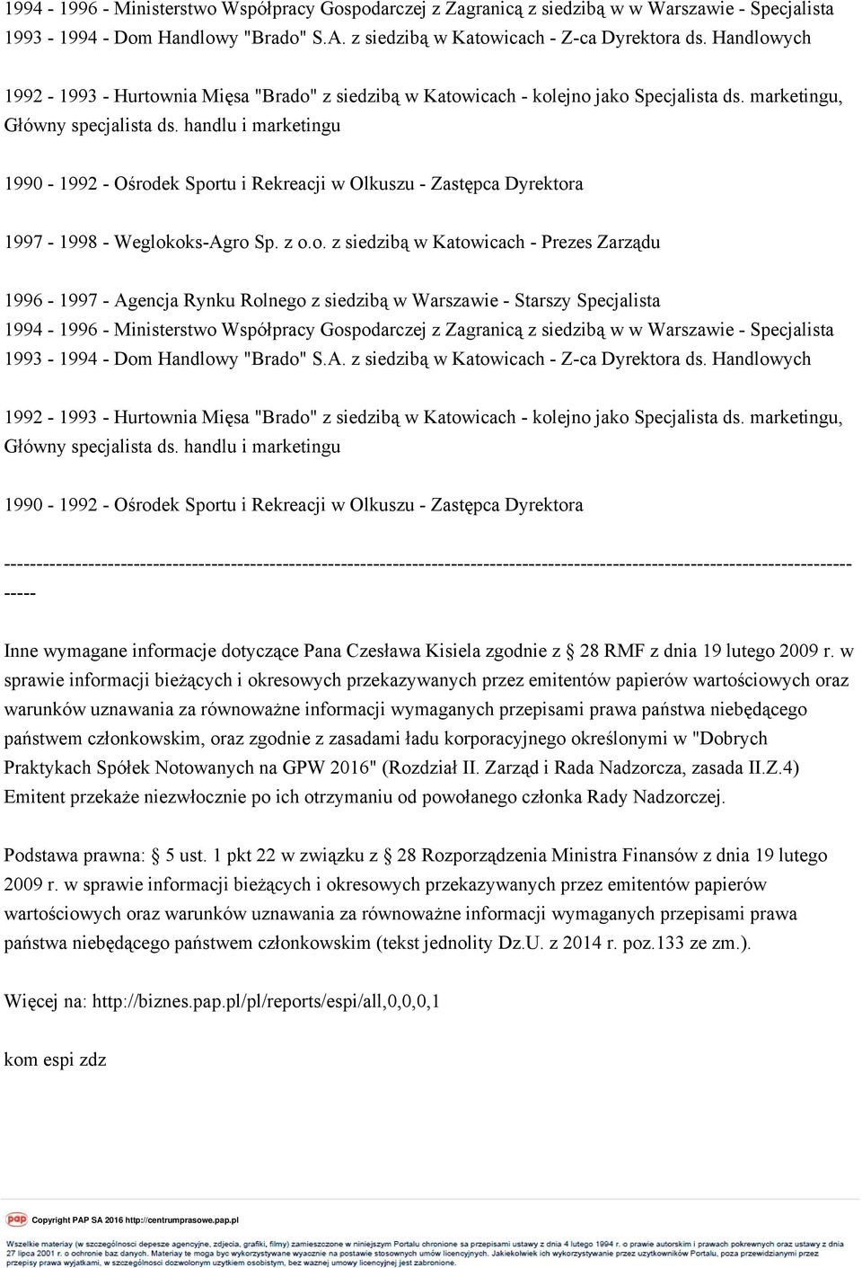 handlu i marketingu 1990-1992 - Ośrod