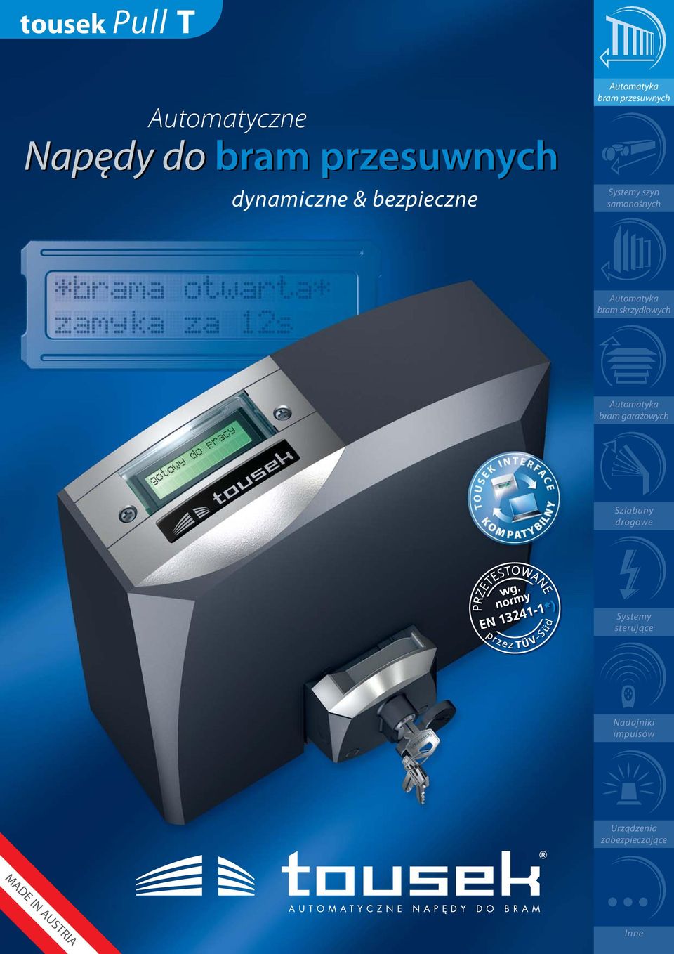 skrzydłowych bram garażowych Szlabany drogowe Systemy