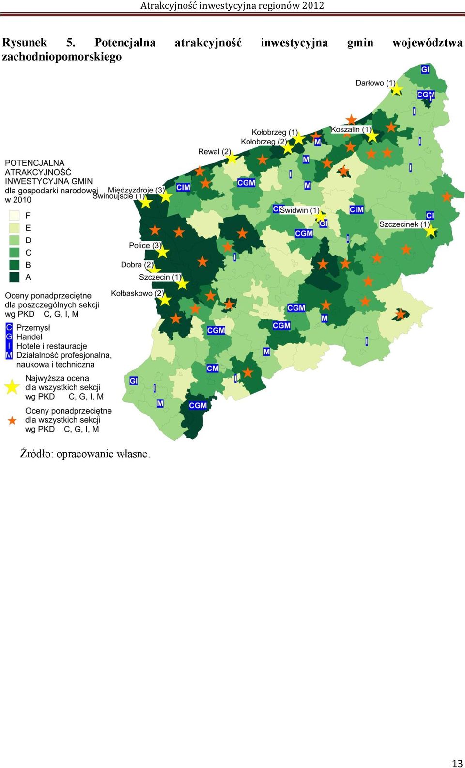 inwestycyjna gmin województwa