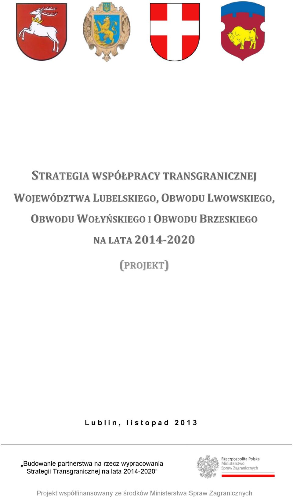 l i s t o p a d 2 0 1 3 Budowanie partnerstwa na rzecz wypracowania Strategii