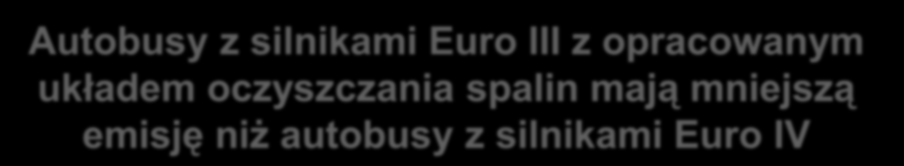 PM, PN [%] Retrofitting eksploatowanych autobusów miejskich CF [-] Euro III + retrofit. Euro IV + DPF Euro III + retrofit.