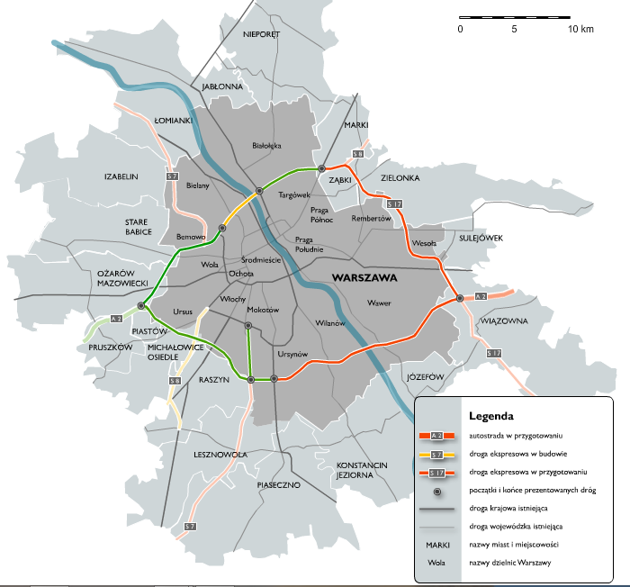 System transportu drogowego Autostrady Drogi