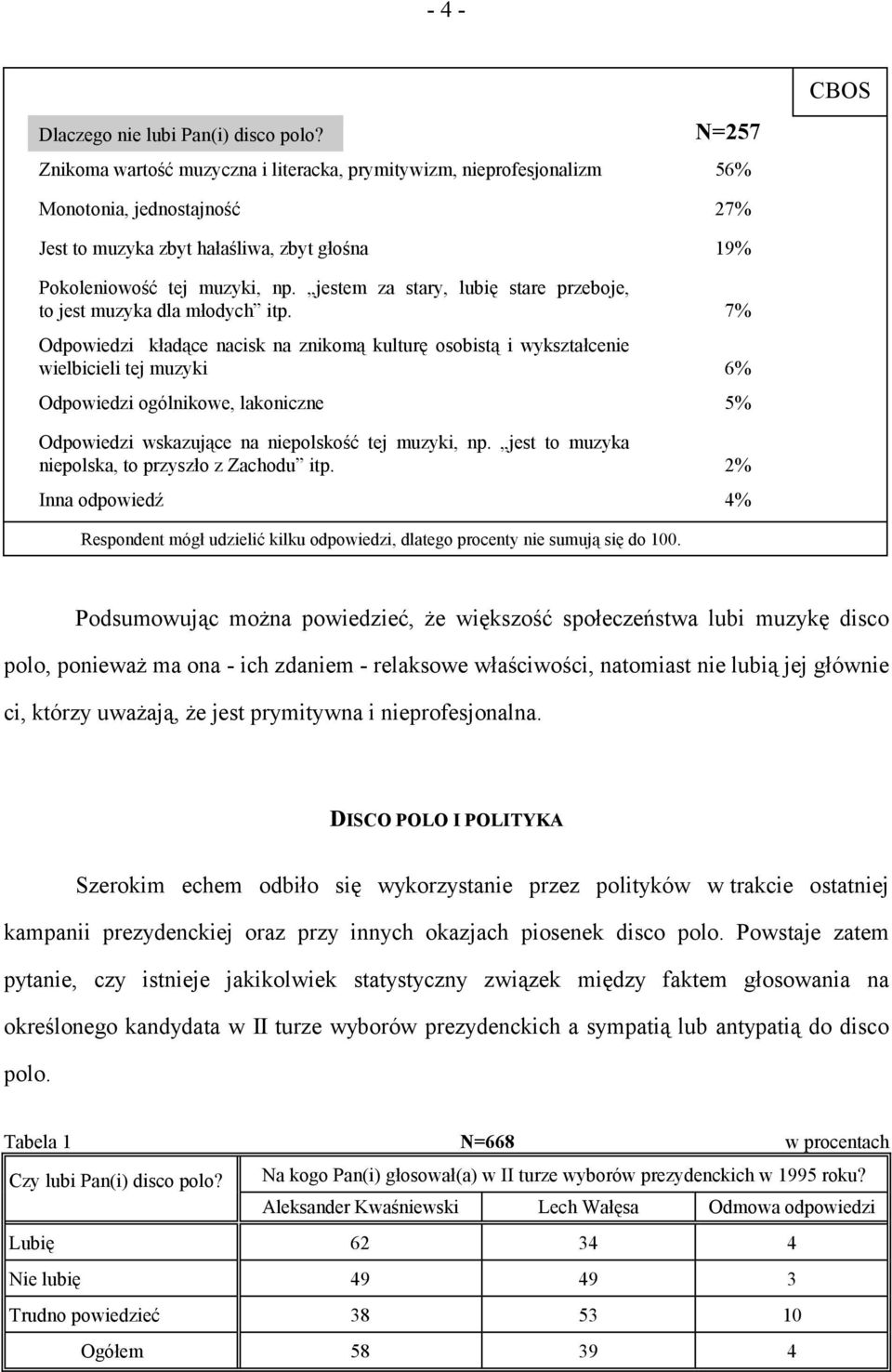 jestem za stary, lubię stare przeboje, to jest muzyka dla młodych itp.