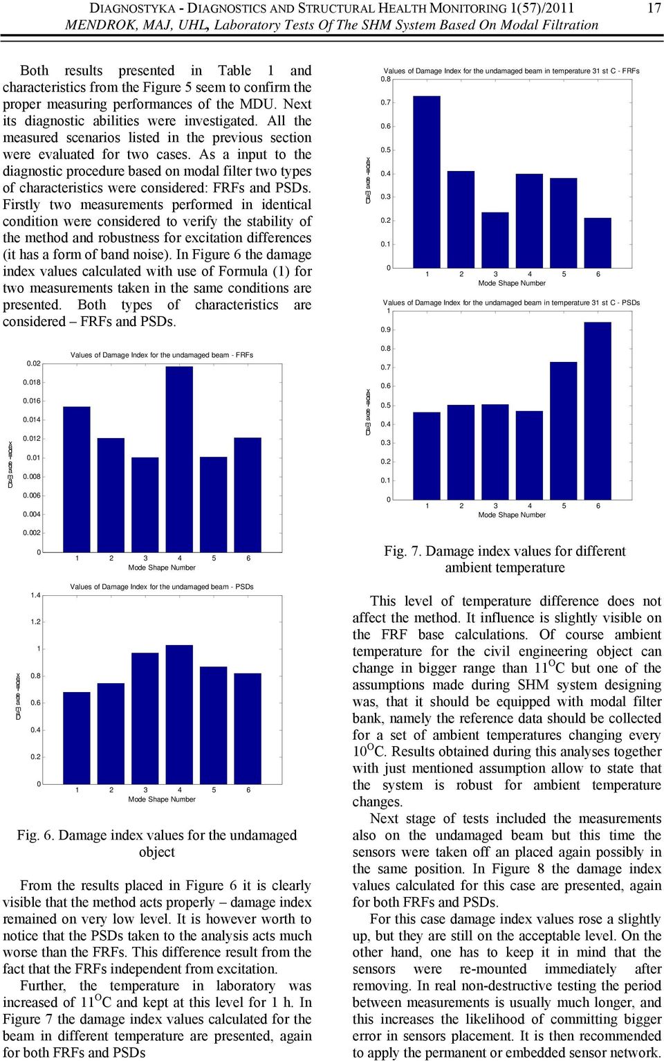 All the measured scenarios listed in the previous section were evaluated for two cases.