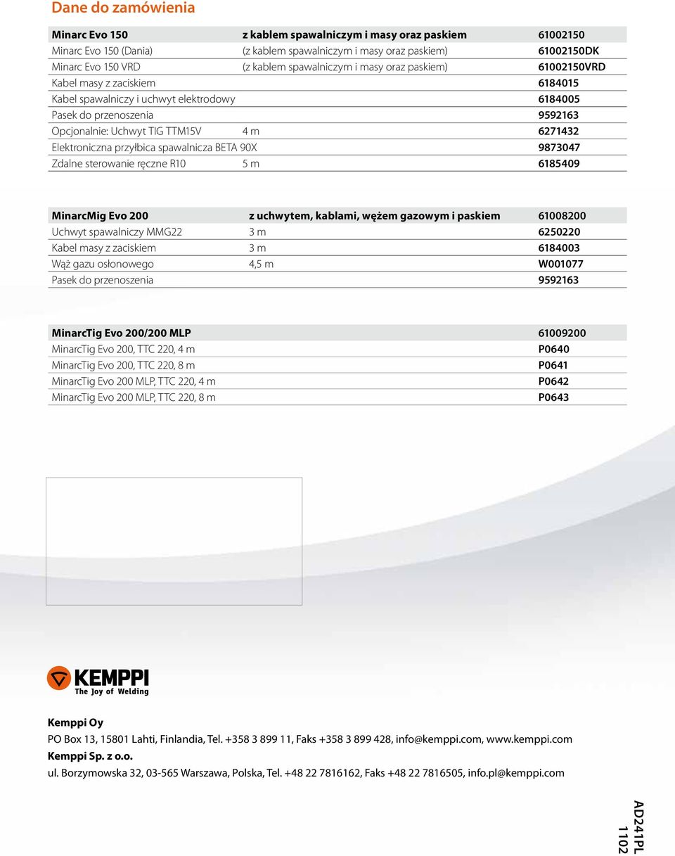 Elektroniczna przyłbica spawalnicza BET 90X 9873047 Zdalne sterowanie ręczne R10 5 m 6185409 MinarcMig Evo 200 z uchwytem, kablami, wężem gazowym i paskiem 61008200 Uchwyt spawalniczy MMG22 3 m