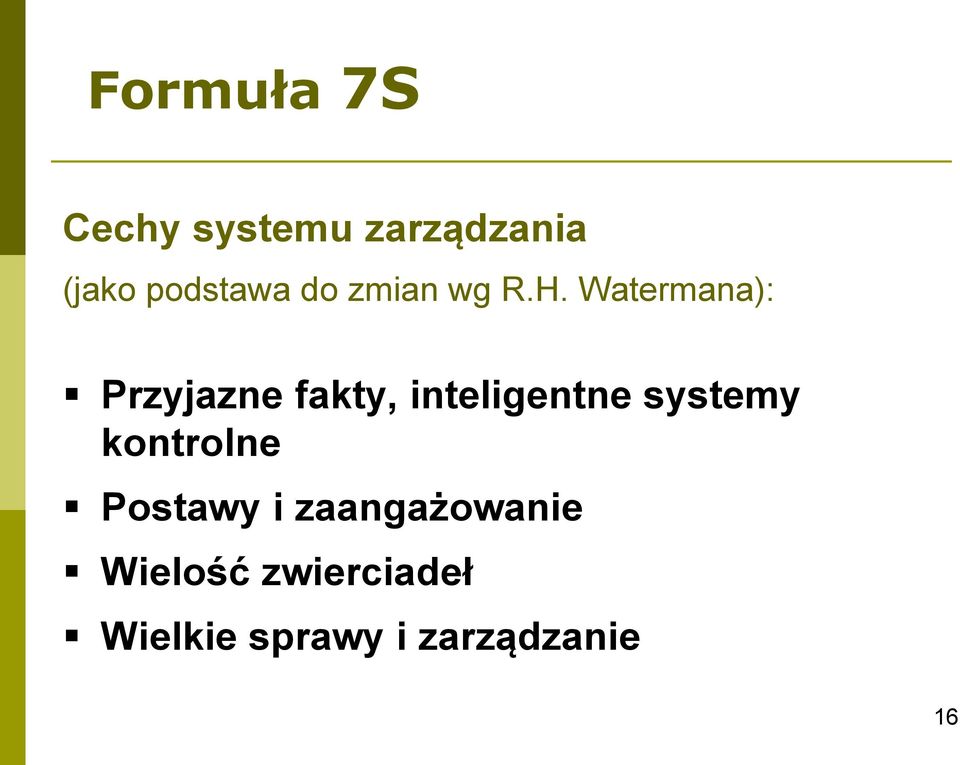 Watermana): Przyjazne fakty, inteligentne systemy