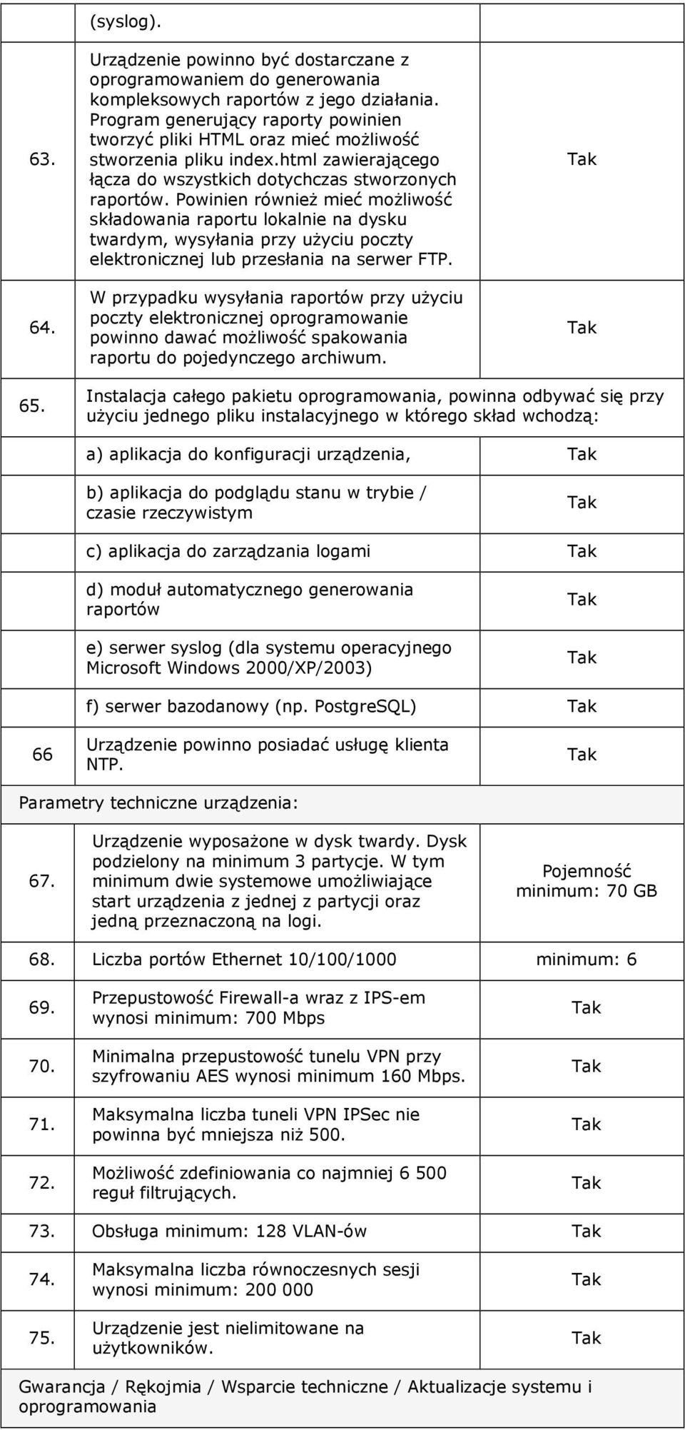 Powinien równieŝ mieć moŝliwość składowania raportu lokalnie na dysku twardym, wysyłania przy uŝyciu poczty elektronicznej lub przesłania na serwer FTP.