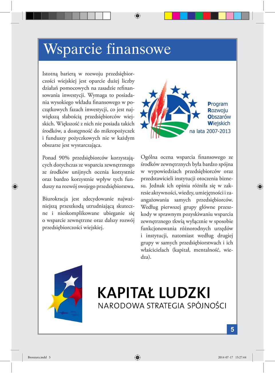 Większość z nich nie posiada takich środków, a dostępność do mikropożyczek i funduszy pożyczkowych nie w każdym obszarze jest wystarczająca.