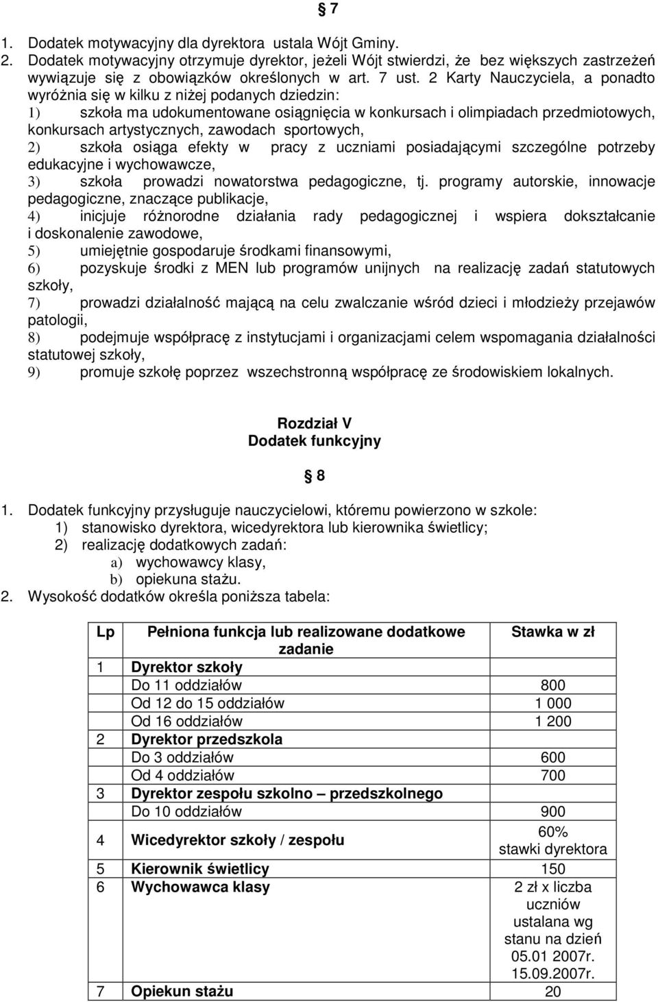 2 Karty Nauczyciela, a ponadto wyróŝnia się w kilku z niŝej podanych dziedzin: 1) szkoła ma udokumentowane osiągnięcia w konkursach i olimpiadach przedmiotowych, konkursach artystycznych, zawodach